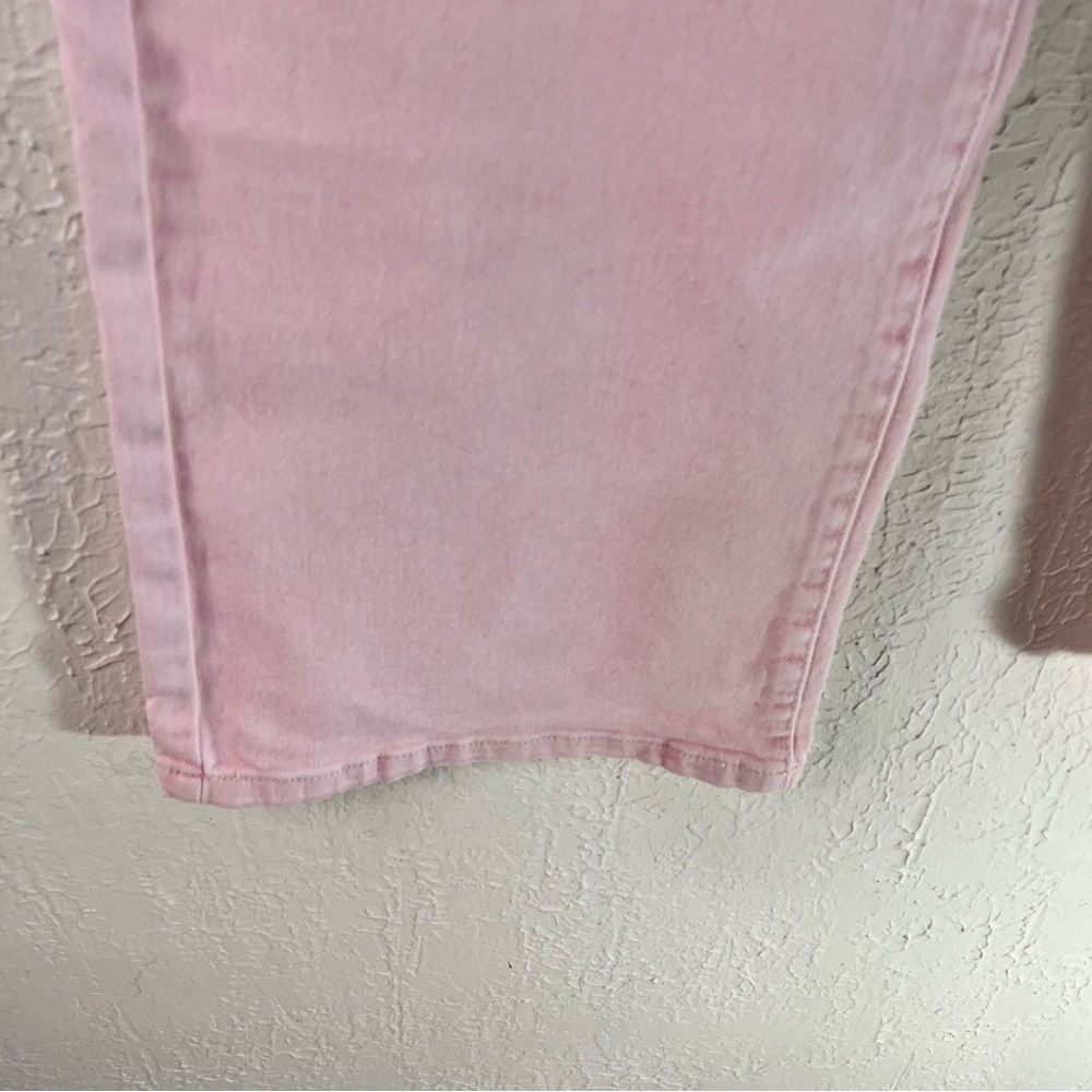 Risen High Rise Acid Pink Tummy Control Wide Leg Jeans - Picture 7 of 13